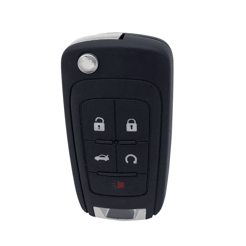 QN-RS390X 5-Button Chevrolet Remote Flip-Out Key Fob With Remote start Cruze Camaro Malibu
