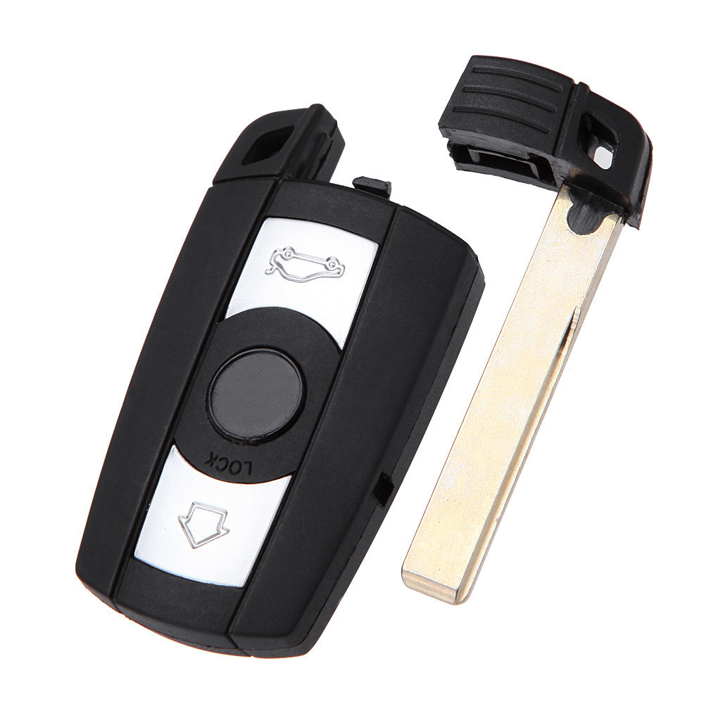 What security measures does a BMW car key use to prevent unauthorized access and theft?